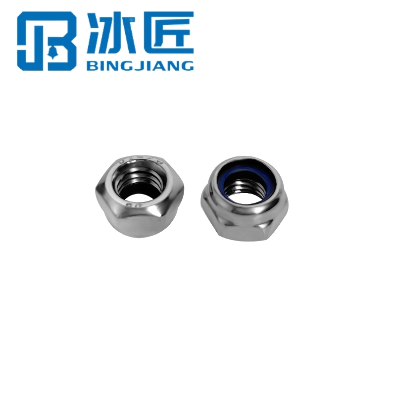 冰匠 304不锈钢尼龙六角自锁螺帽防松螺母 包高清大图