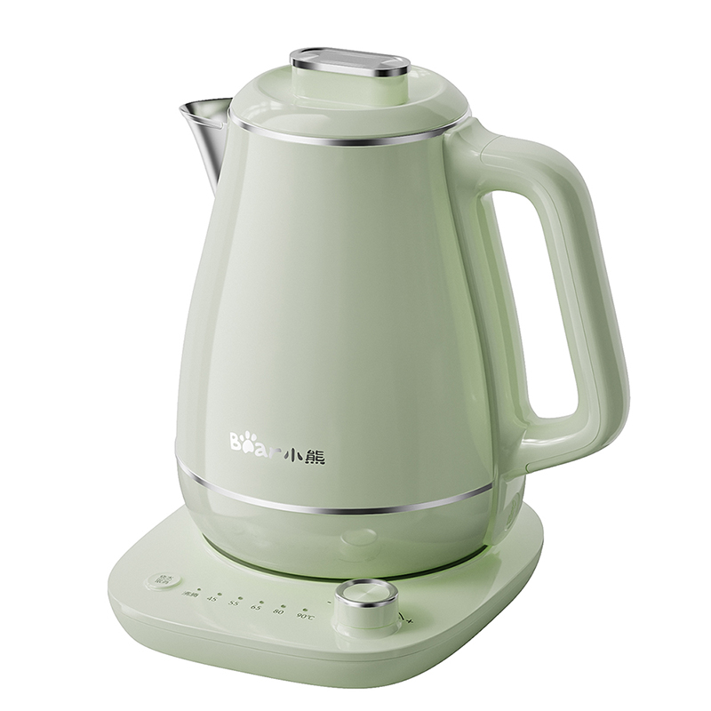 小熊 电热水壶 烧水壶 316L不锈钢内胆 功率1800W 220V 1.5L ZDH-S15Y5 绿色 / 台高清大图