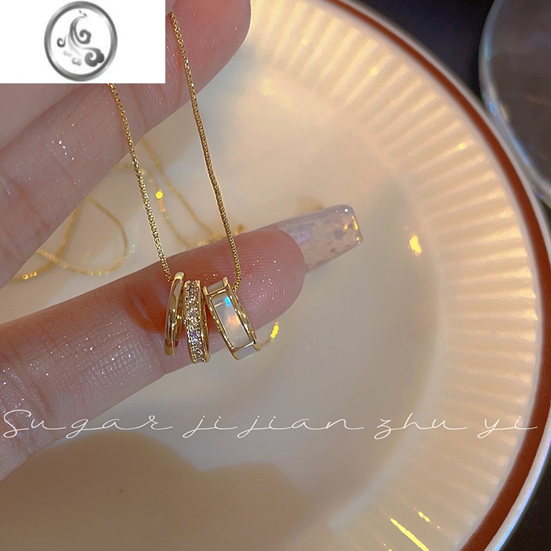 JiMiSUGAR 超仙贝母小蛮腰项链女夏季轻奢小众设计感高级百搭锁骨链