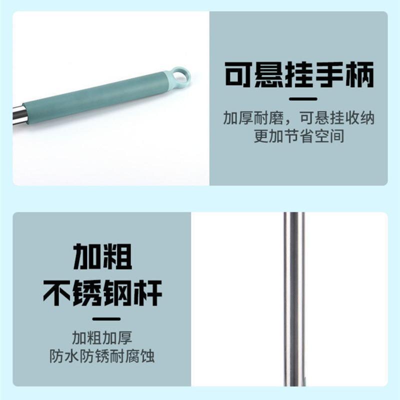 36cm独立锁六项智慧设计配3布 免手洗平板拖把家用瓷砖地一拖净旋转拖地神器干湿两用懒人地拖布