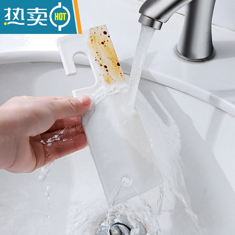 敬平优思居迷你刮水器家用擦玻璃清洁工具厨房卫生间镜子瓷砖台面刮刀 白色 送挂钩擦玻璃器高清大图