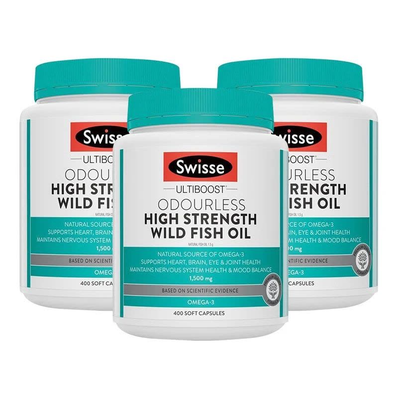 斯维诗Swisse成人无腥味深海鱼油胶囊400粒/瓶装更高含量1500mg 鱼油/深海鱼油 澳洲原装进口 香港保税随机发图片