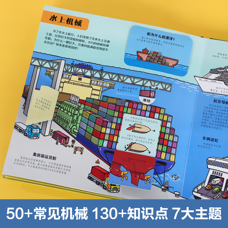 [酷玩立体书2册]机器人+机器家族 [正版] 点读版酷玩立体书机器人翻翻书机械家族点读版书籍小百科儿童3d立体书幼儿园小