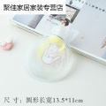 冬季热水袋女注水暧水袋学生宿舍透明可爱迷你随身保暖小号暧手宝_1 圆形颜色随机发