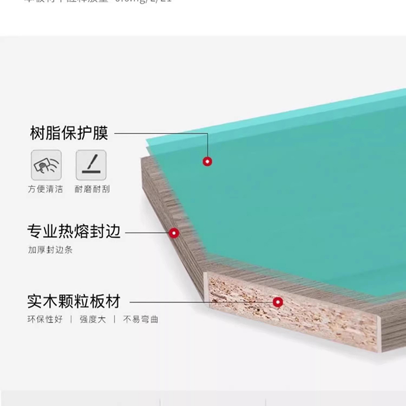 铭羽洋电脑桌1#1.6米双柜张高清大图