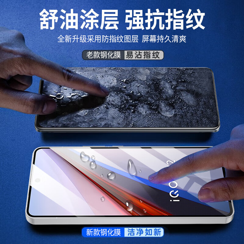 ESCASE iQ0012钢化膜VIVOiQOO12Pro手机膜新款iQOO11S游戏膜超清防指纹贴膜