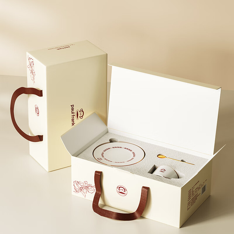 大嘴猴(Paul Homme)陶瓷杯220ml套装 PFC921T 含咖啡杯、咖啡碟、勺子高清大图