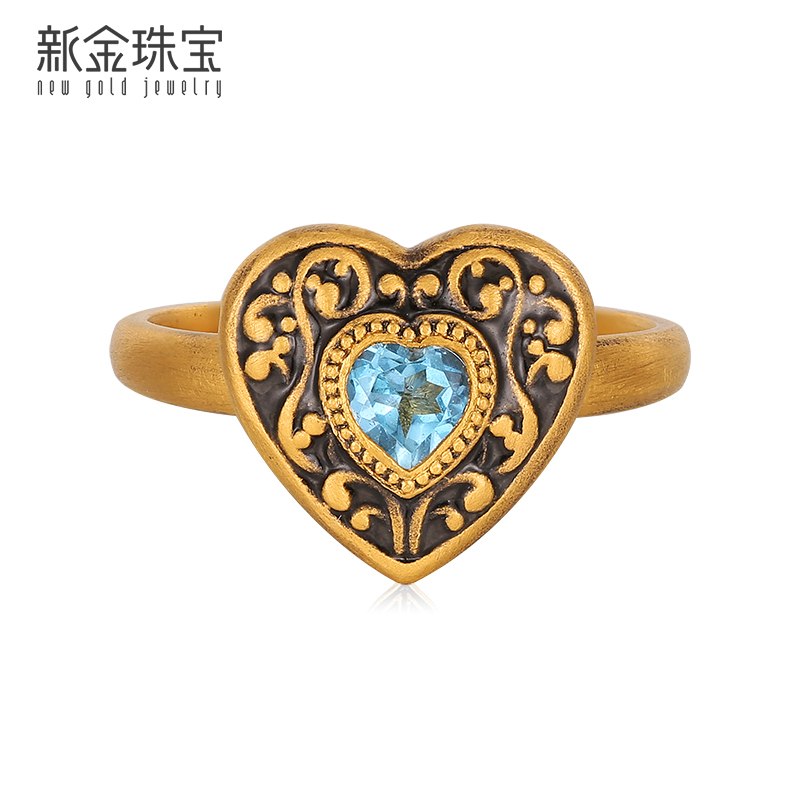 新金珠宝 黄金手链999足金女首饰戒指