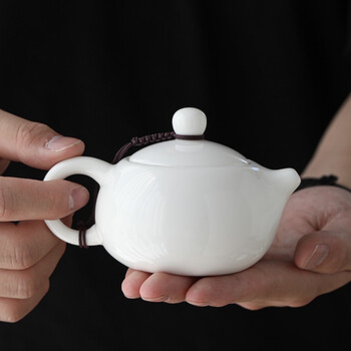 苏氏陶瓷(SUSHI CERAMICS)羊脂玉白瓷功夫茶具套装德化陶瓷中国白功夫茶杯泡茶壶款礼盒装_高清大图