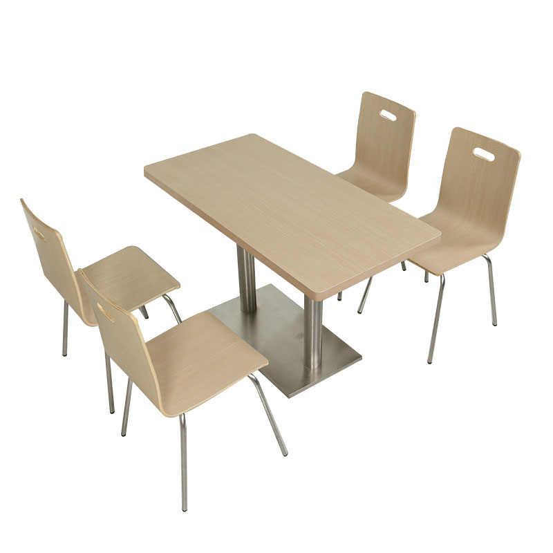 臻远ZY4040802 餐厅桌椅餐桌椅组合一桌四椅