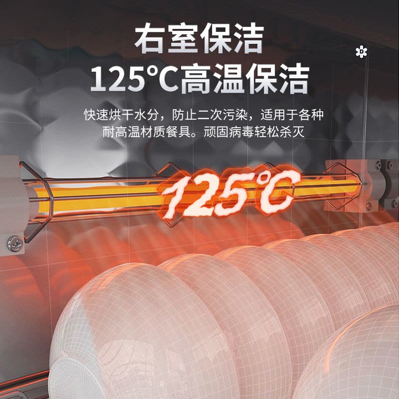 欢呼好太太消毒柜挂壁式 吊挂式壁挂式厨房小型家用幼儿园卧式台式桌面商用消毒碗柜二星级高温ZTD-108自行安装图片