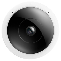 TP-LINK 500万鱼眼无线监控摄像头 智能网络摄像机 TL-IPC55A 360度全景高清红外夜视手机远程双向语音