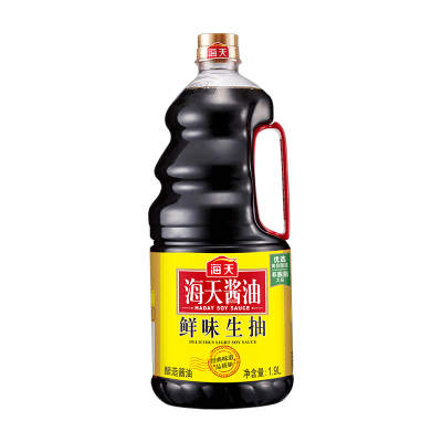 海天 酱油鲜味生抽1.9L 大桶装家用炒菜凉拌菜酿造美味鲜酱油