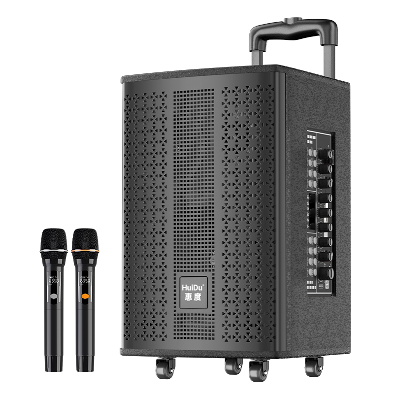 惠度(HuiDu)BBZ-08专业八寸三分频户外拉杆音响带电池话筒(销售单位:台)高清大图