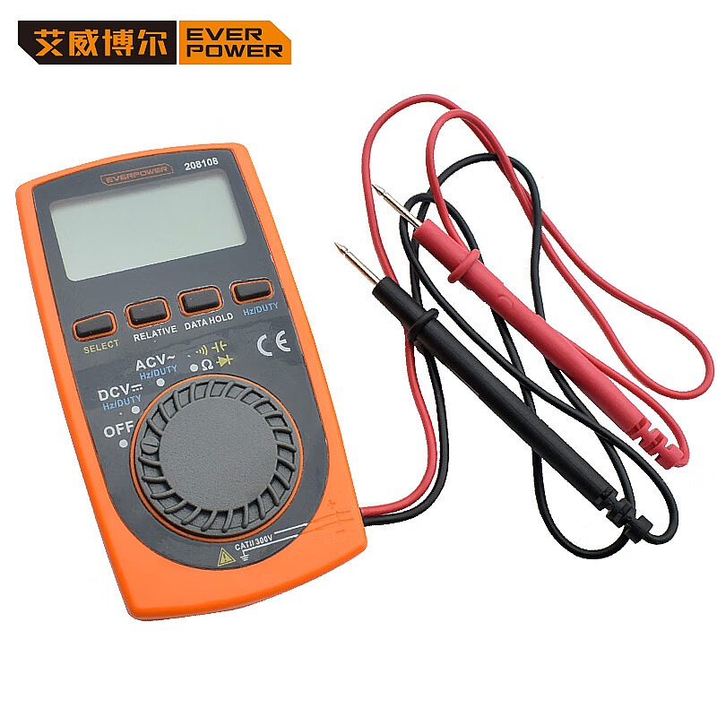艾威博尔(EVERPOWER) 笔记本式数字万用表 TZ208108 3V钮扣式电池 个