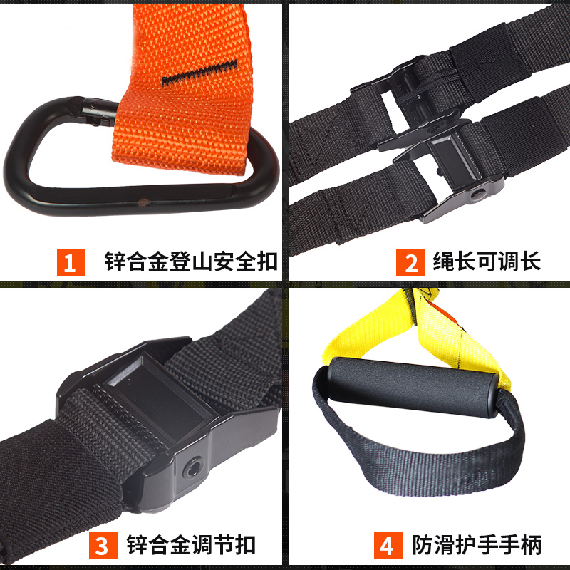 扬子(YANGZI)悬挂式训练带家用弹力女运动腿部胸部肌肉健身器材拉力绳男高清大图