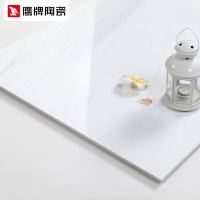 鹰牌客厅瓷砖地砖800x800全抛釉地板砖卧室白釉瓷砖墙砖珍珠白