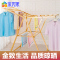 宝优妮铝合金晾衣架落地折叠室内外家用翼型凉衣服架阳台晒被子架 DQ9009-1 土豪金色