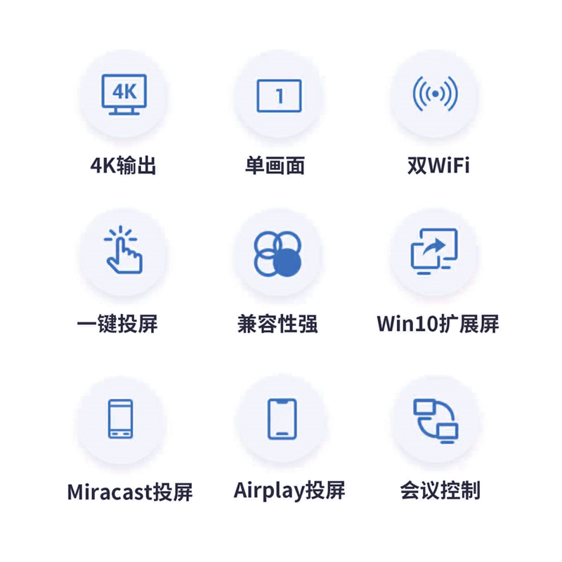 XIRCOM 捷讯XC-TS50T 无线投屏 音频及会议系统投屏接收器高清大图