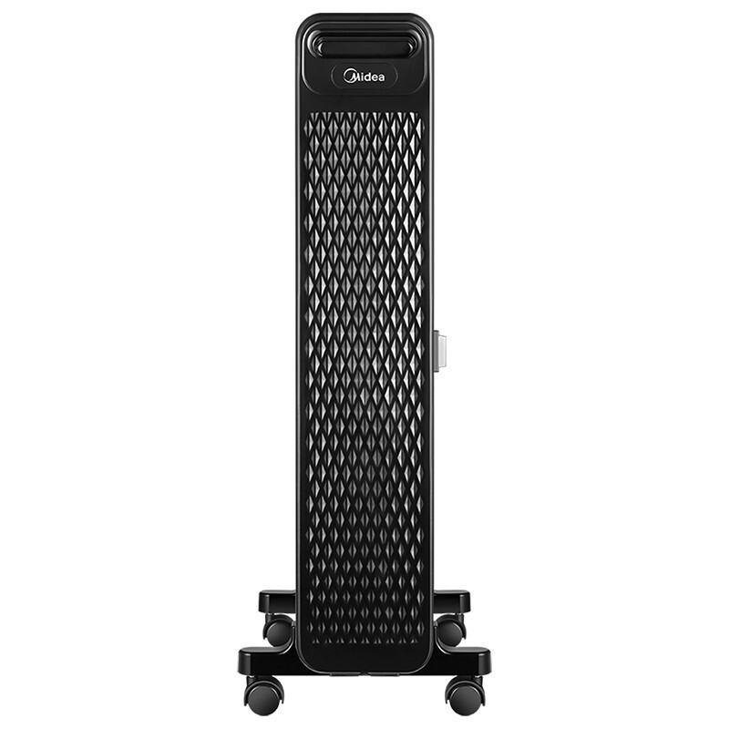美的(Midea)油汀取暖器HYW22NA 家用电暖器卧室电暖气片13片加宽全屋升温速热油酊油丁取暖电器烘干加湿 曜石黑