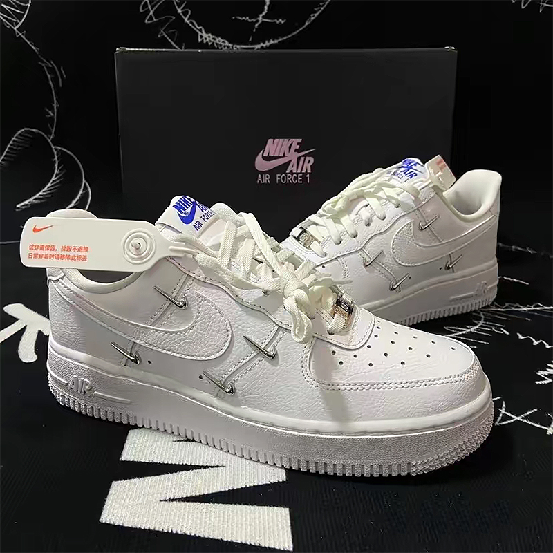 [af 1]nike耐克女鞋air force 1空军一号 af1四小勾白蓝休闲板鞋ct