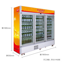 澳柯玛(Aucma) SC-1009 1009升 立式展示柜 商用大冷柜 透明冷藏展示柜冰柜