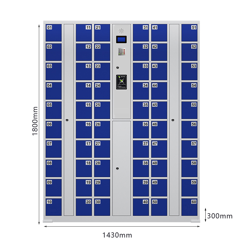 臻远 ZY-SJGB-20 智能手机柜电子设备寄存柜储物柜 60门微信扫码款高清大图