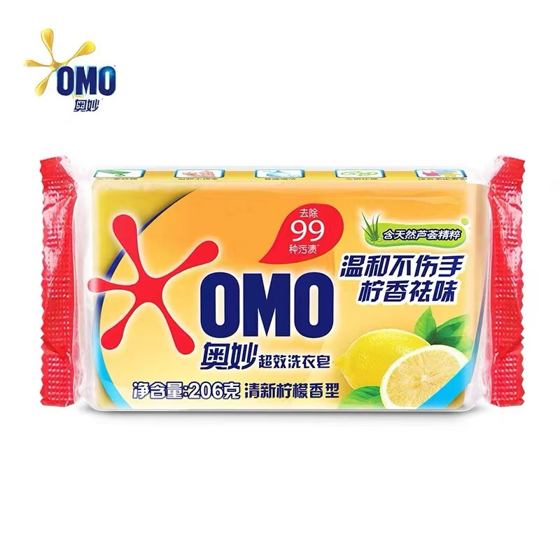 奥妙超效柠檬洗衣皂 206g高清大图