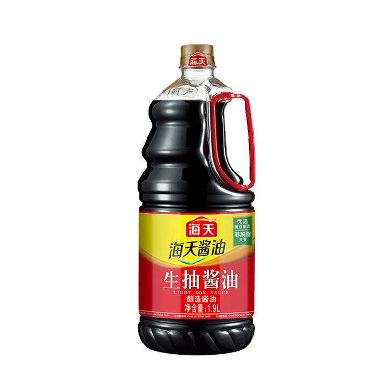 海天生抽1.9L装大桶家用酿造酱油提鲜凉拌炒菜厨房调味品点蘸提鲜
