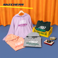 Skechers斯凯奇魏大勋同款连帽运动休闲长袖外套情侣圆领卫衣男女L320U113