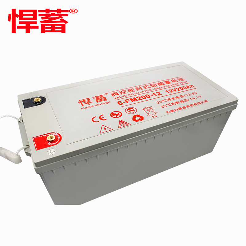12V200AH阀控式铅酸蓄电池机房消防通讯EPS直流屏UPS电源6FM200-12高清大图