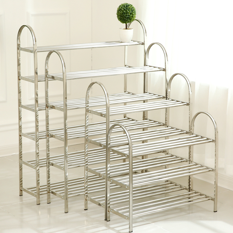 鞋架不锈钢多层简易鞋架子收纳鞋柜子组装宿舍寝室家用经济型鞋架
