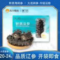 福口居大连鲜蒸即食海参20-24头500g 辽刺参单个装 解冻即食