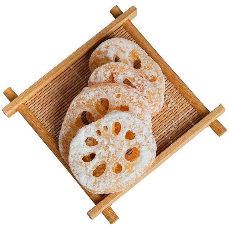 冰糖莲藕片藕干莲藕糖喜糖年货蜜饯零食小吃潮汕特产果干果脯