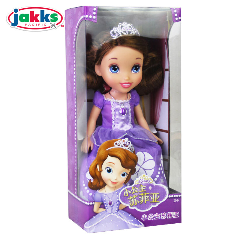 jakks 迪斯尼女孩玩具 升级版小公主苏菲亚娃娃93104