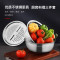 龙的(Longde)LD-CJ892-3厨房三宝不锈钢切菜神器家用土豆丝切丝器刨丝器切片器加厚揉面盆双层水果洗菜沥水篮