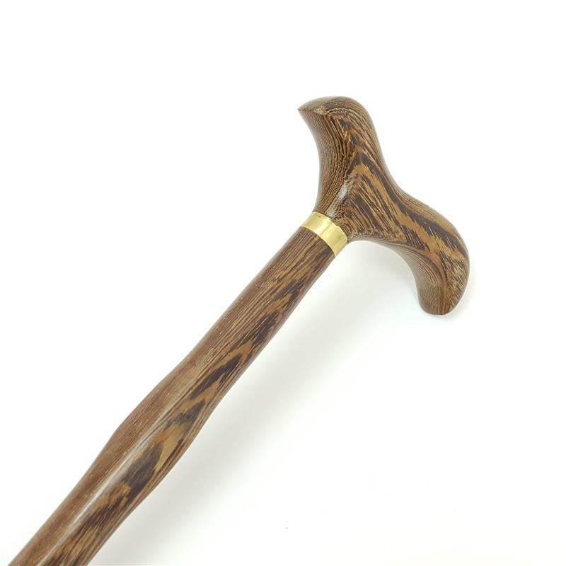 登山杖老人实木拐杖红木鸡翅木质老年人防滑拐棍龙头手杖木头登山杖