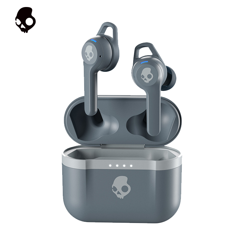 Skullcandy 骷髅头INDY EVO真无线蓝牙入耳式耳机 运动跑步健身耳机IPX55防水防汗 灰色