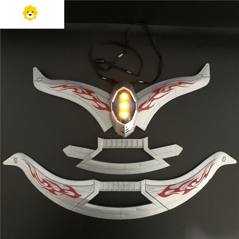 真智力赛罗头镖 儿童拼装玩具 塞罗头标变身器武器 大号飞镖 投标 2个