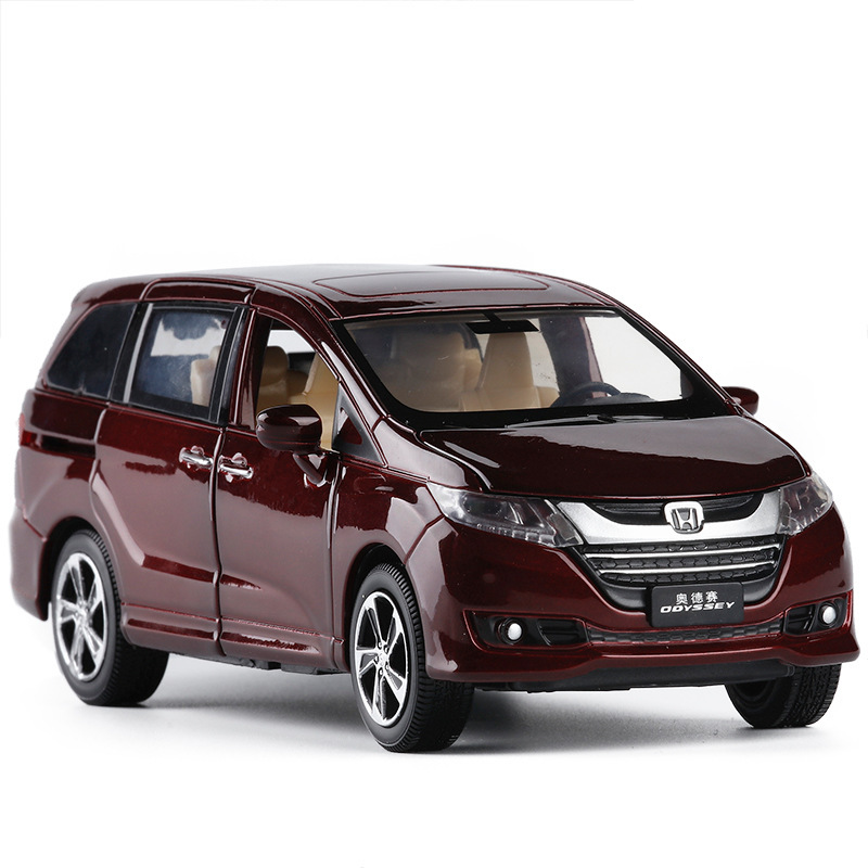 本田商务车奥德赛雅阁crv飞度合金汽车模型声光回力儿童玩具雅阁黑色