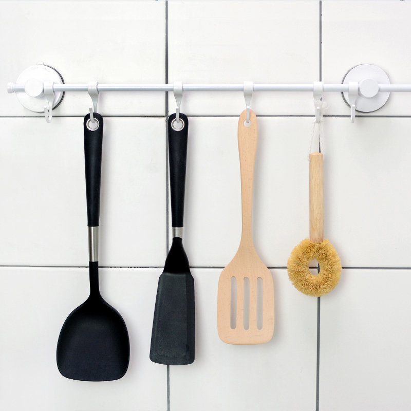 s60超级吸盘 银色 韩国dehub吸盘排钩 强力吸力挂钩厨房多用挂钩 免钉