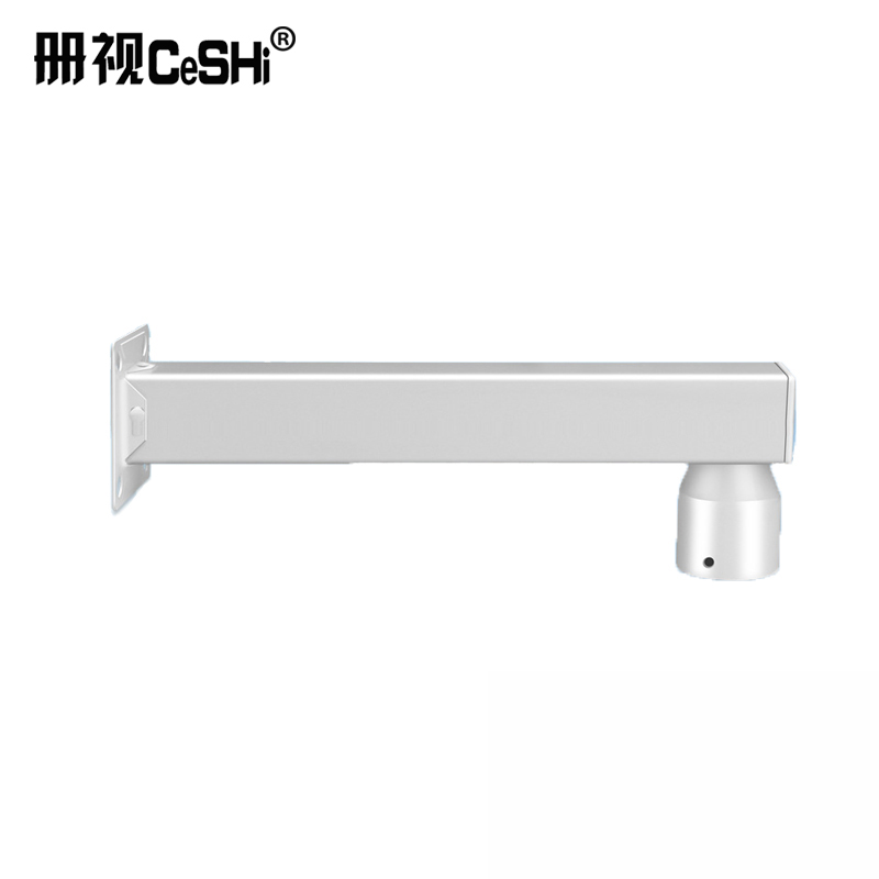 册视监控摄像机支架户外道路壁装76管立杆横臂鸭嘴头横杆支架4*8cm个高清大图