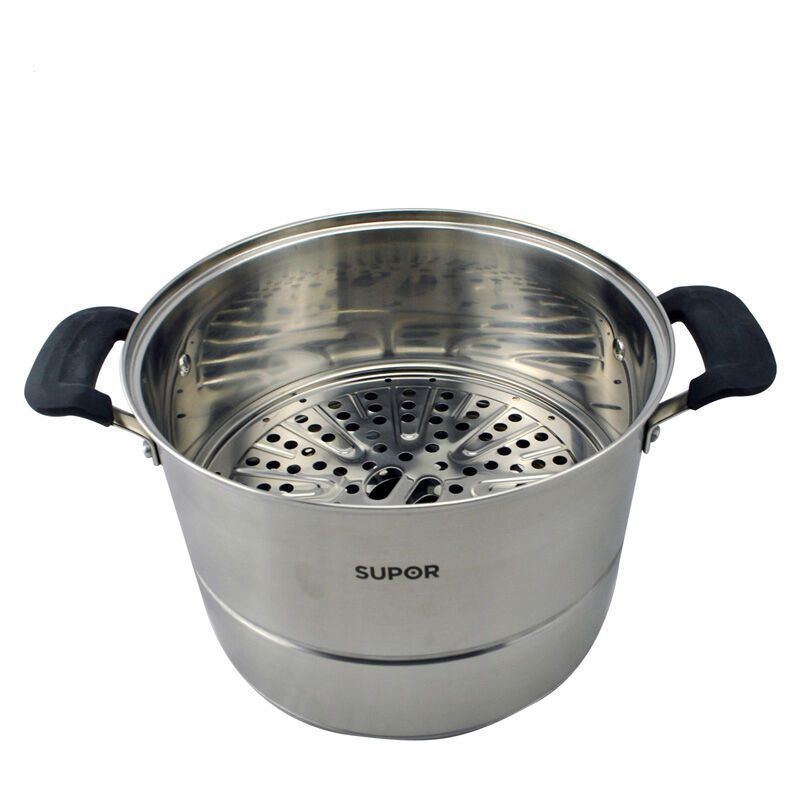 苏泊尔(supor)蒸锅 味鲜不串味三层304不锈钢复底锅蒸笼蒸馒头 燃气灶