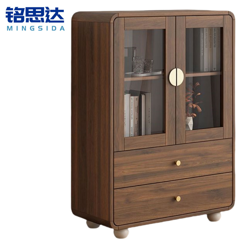 铭思达木质书柜3层60cm个高清大图