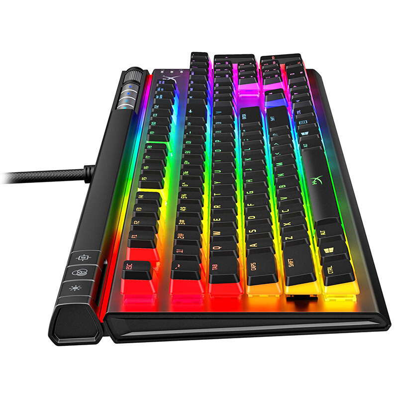极度未知(HyperX)阿洛伊精英版2代机械键盘游戏电竞红轴RGB灯光104键