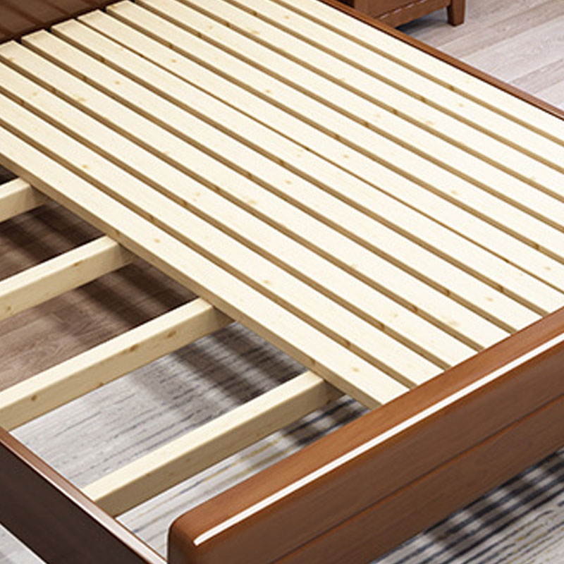 臻远ZY4031128 实木床宿舍家具1.8米双人床含两个床头柜高清大图