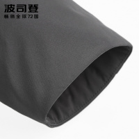 波司登BOSIDENG羽绒服男中长款男士秋季常规商务保暖风衣轻薄修身连帽上衣B80131019