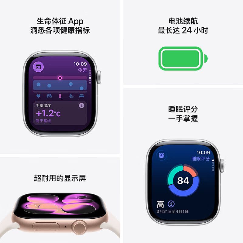 [二手99新]Apple Watch Series 11铝金属深空黑S11手表46MM表盘GPS版无修无进水国行正品图片
