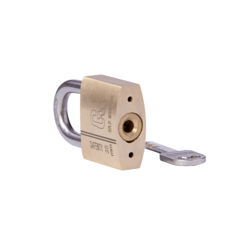 金岳 T21-6 铜芯 30*35*15mm 铜挂锁(计价单位:个)黄色高清大图