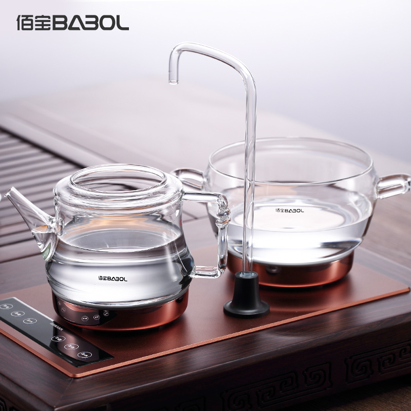 Babol/佰宝 DCH-901电子茶炉 全自动抽水玻璃电热水壶自动上水器家用烧水壶国产温控器办公室煮茶壶高清大图